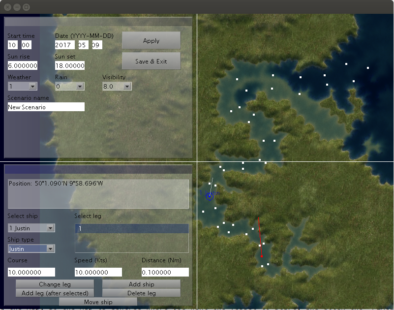 Scenario editor